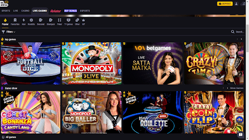 Live casino games